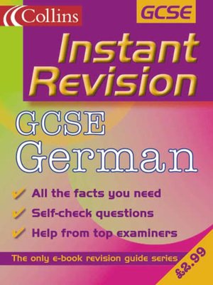 cover image of Instant Revision: GCSE German